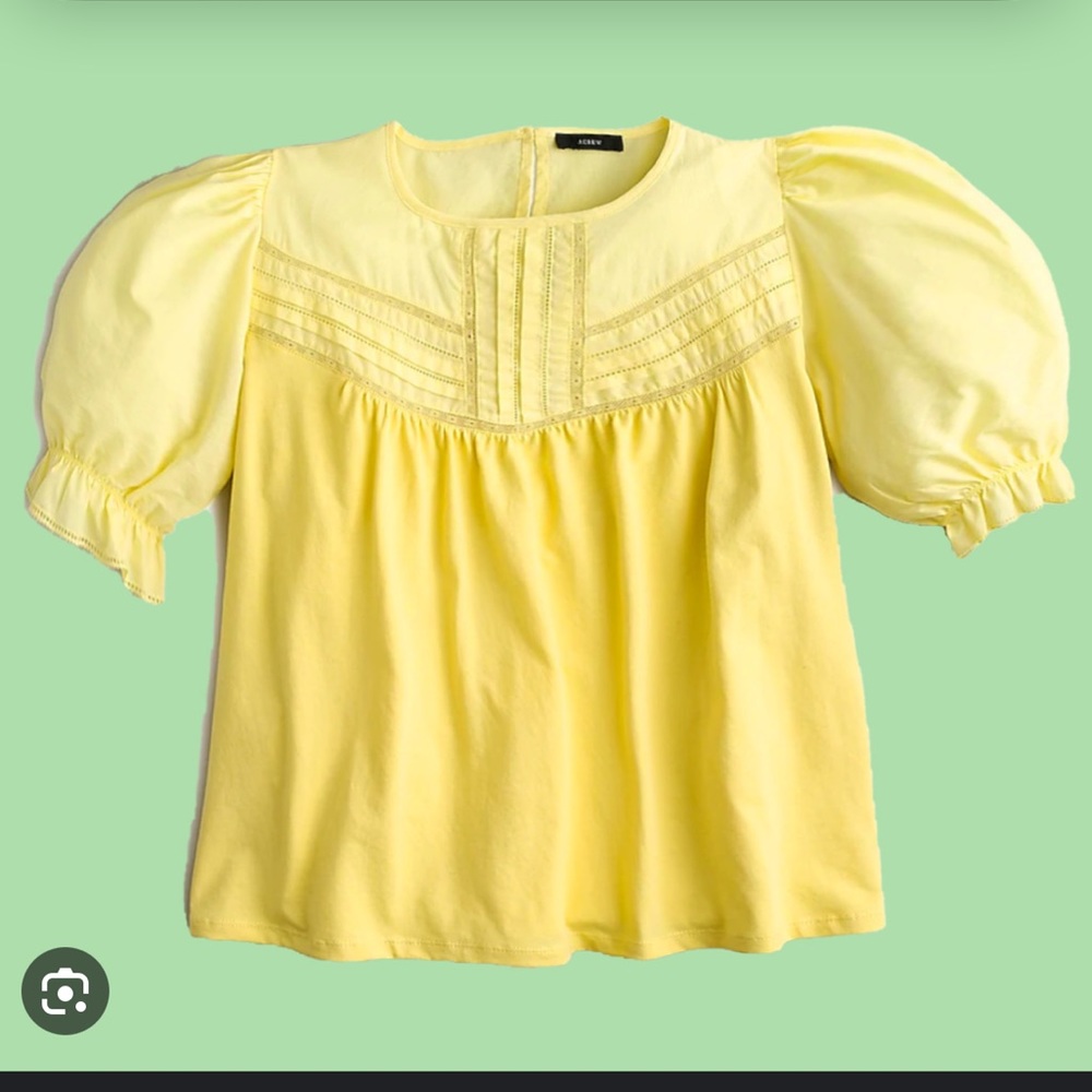 J Crew Puff Sleeve Top